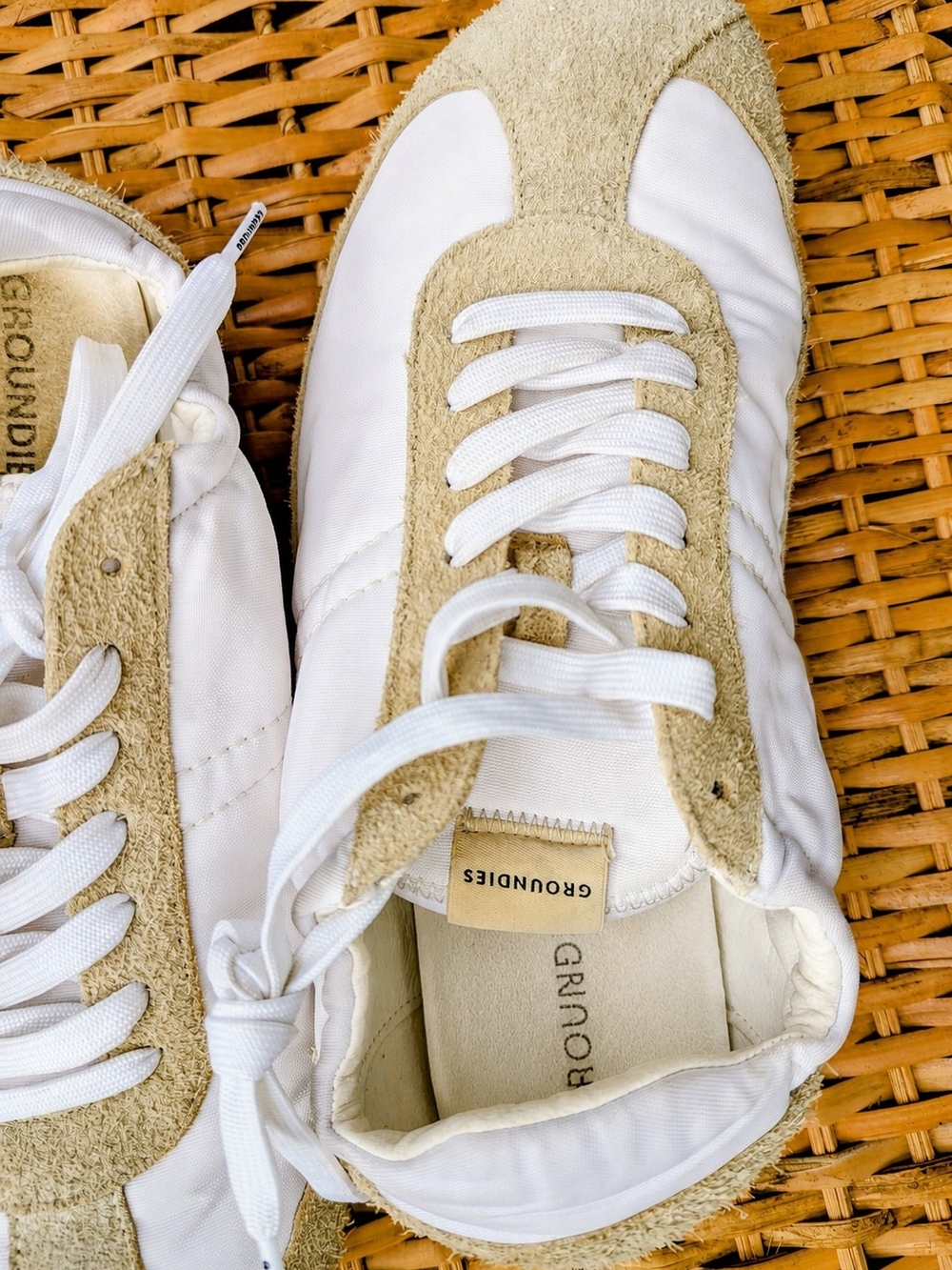 Groundies Zen Women EU 42 White Suede Barefoot Zero Drop Sneakers
